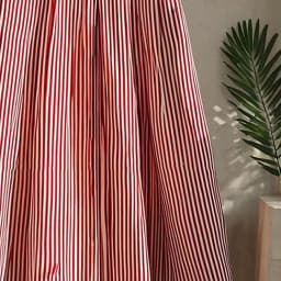 Chiffon A-line Striped Umbrella Skirt Women's High Waisted Temperament Pleated Skirt Vintage Faldas Largas Summer