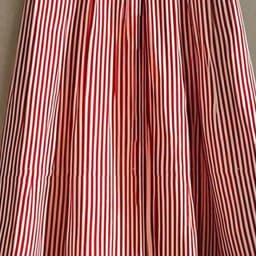 Chiffon A-line Striped Umbrella Skirt Women's High Waisted Temperament Pleated Skirt Vintage Faldas Largas Summer