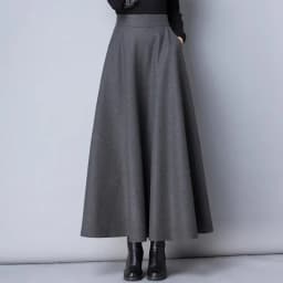 New Women Thick Woolen Skirt Autumn Winter Fashion Elastic High Waist A-Line Long Plaid Skirt Elegant Easy Match Wool Skirt