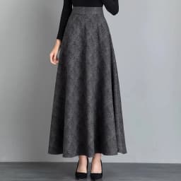 New Women Thick Woolen Skirt Autumn Winter Fashion Elastic High Waist A-Line Long Plaid Skirt Elegant Easy Match Wool Skirt