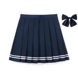 New Summer Women Girls Stripe Skirt 2025 High Waist Student Black Pleated Skirts Women Cute Sweet Girls Dance Mini Skirt XS-3XL
