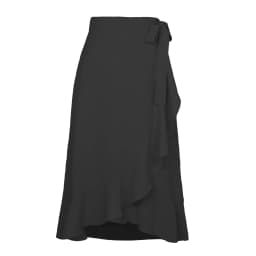 Summer Long Skirts For Women 2026 Fashion Lace Up Irregular Solid Color High Waist Bodycon Black Skirt Female Pink Chiffon Skirt
