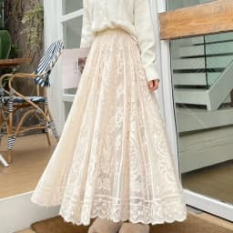 2026 New Spring Summer Women Long Skirt Fairy Palace Style Custom Lace Oversize Pendulum Mid-length Female Skirts