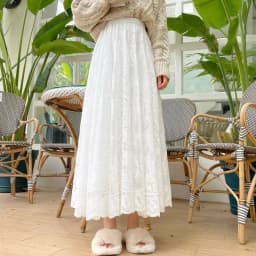 2026 New Spring Summer Women Long Skirt Fairy Palace Style Custom Lace Oversize Pendulum Mid-length Female Skirts
