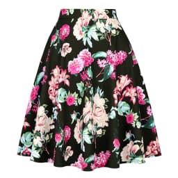 Purple Office OL Casual Women Summer Midi Long Skirt Solid Elegant Faldas Pinup High Waist A Line 50s Swing Skirts Streetwear