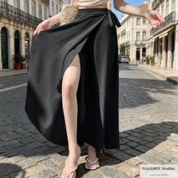 Wrap Up Chic Korea Clothes Women Cute Girls Floral Robe Holiday Beach Date High Waist Retro Vintage One-Piece Lace-Up Skirts