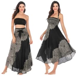 Bohemian Fashion Skirts Roupas Saia New Sexy Woman Long Jupe Boho Flowers Elastic Waist Women Skirt Faldas Bottom Women Clothes