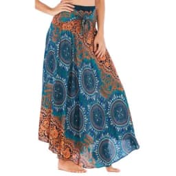 Bohemian Fashion Skirts Roupas Saia New Sexy Woman Long Jupe Boho Flowers Elastic Waist Women Skirt Faldas Bottom Women Clothes