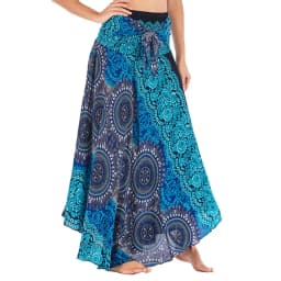 Bohemian Fashion Skirts Roupas Saia New Sexy Woman Long Jupe Boho Flowers Elastic Waist Women Skirt Faldas Bottom Women Clothes