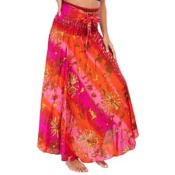 Bohemian Fashion Skirts Roupas Saia New Sexy Woman Long Jupe Boho Flowers Elastic Waist Women Skirt Faldas Bottom Women Clothes