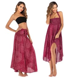 Bohemian Fashion Skirts Roupas Saia New Sexy Woman Long Jupe Boho Flowers Elastic Waist Women Skirt Faldas Bottom Women Clothes