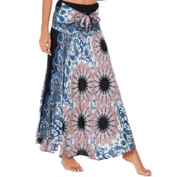 Bohemian Fashion Skirts Roupas Saia New Sexy Woman Long Jupe Boho Flowers Elastic Waist Women Skirt Faldas Bottom Women Clothes