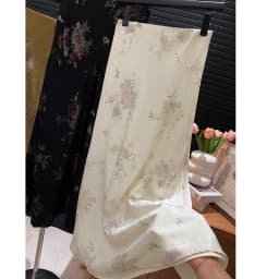2026 New Arrival Women Elegant Vintage Skirt High Waist Flower Sexy Satin Maxi Skirts Faldas Femme Streetwear
