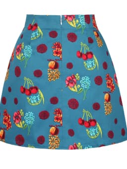 Cotton Y2K Summer Mini Skirts Women Harajuku Pencil Beach Streetwear Vintage Black Floral Print Short A Line Skirt Falda Corta