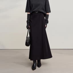 Amii Skirts For Woman 2025 Winter New Commuter Loose Long Knitting A-Line Skirt Wool Solid Versatile Clothing Ladies 12544124