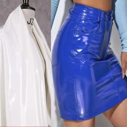 Sexy High Waist Women Short Mini Leather Skirt Button Zipper Slim Bodycon A-Line Skirts Csual PVC Stretch NEW Summer Streetwear