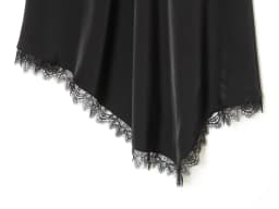 KONDALA Trend Sexy Chic Women Asymmetrical Skirt Solid Lace Zipper Skirt New Fashion 2026 Spring Holiday Party Night Out Skirt