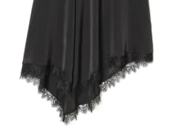 KONDALA Trend Sexy Chic Women Asymmetrical Skirt Solid Lace Zipper Skirt New Fashion 2026 Spring Holiday Party Night Out Skirt