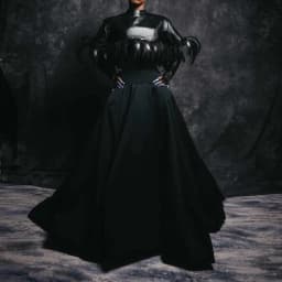 New Arrival Black Taffeta Skirt High Waist Ruffles Ball Skirt with Pockets Women Long Evening Party Skirts Formal Gown Custom