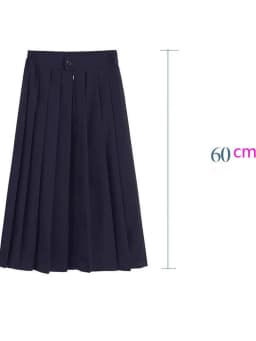 Japanese Preppy Style Women Elastic Waist Long Midi Skirt Ladies Fashion Party Skirt Female Pleated Girls School Uniform Skirt