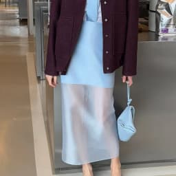 See Through Mesh Patchwork Skirts Women Fashion High Waist Casual Commuting Streetwear Vacation Party Elegant Skirt