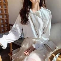 White Long Skirts Women Japanese Style Lace Double Layer Skirt Female Fashion Sweet Loose Half Skirt Preppy Ruffled A-line Skirt