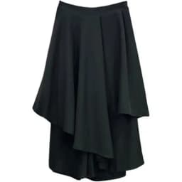 Gothic Frosty Irregular Skirts Pants Women High Waist Solid White Black Brown Long Pleated Skirts 2022 Korean Hip Hop Streetwear