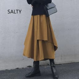Black Skirts Woman Japanese Gothic Irregular High Waist Pleated Skirt Pants for Women Vintage Solid Cargo Skirts Female