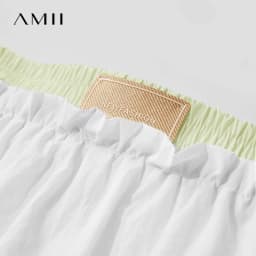 AMII Office Lady Summer Skirt for Women New 2025 Solid Sunscreen Straight Thin Mid Length Skirts Female Fashion Casual 12542033