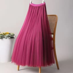 Elegant Tulle Skirts For Women High Waist Mesh Pleated Skirt Korean Fashion Elastic Waist All Match A Line Skirts Faldas
