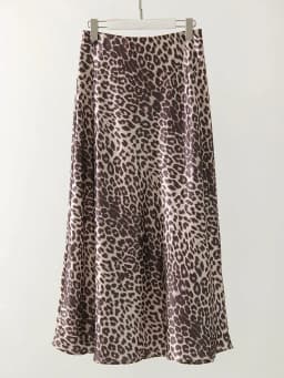 Long Leopard Skirt Women 2026 Luxury Satin Skirts Ladies Office Party A Line High Waist Brown Skirt For Women Maxi Spring Summer