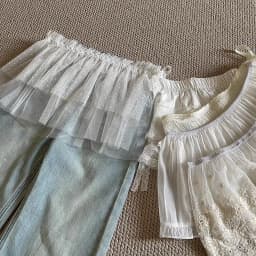 Y2K Mini Skirts Women Harajuku Aesthetic White Tulle Bandage Skirt Japanese Vintage Lolita Lace Trim Miniskirt Matching Pants