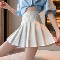 Preppy Style Elastic High waist Fluffy Skirt Double Layered Pleated Ruffled Edge Mini Cake Skirt Cute Hotsweet Y2K Skirt Pants