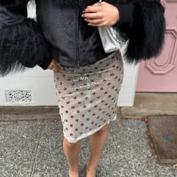 Women Polka Dot Sheer Skirt Sexy Mesh See Through Midi Skirts Summer Beach Cover Up Skirts Y2k Coquette Streetwear