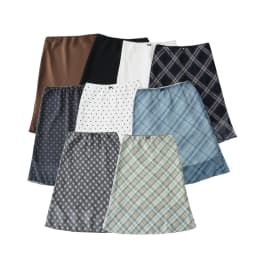 Sexy Slimming High Waist f-length Skirt Sweet Spicy Girl Faionable Versatile Outerwear A-line Skirt for Women