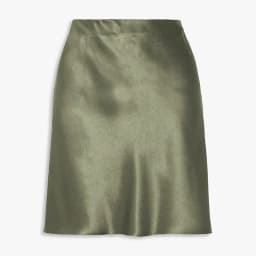 Women Fashion Acetate Short Skirts Elegant High Waist Evening Party Satin Skirts Female 2026 Summer Casual Champagne Mini Skirt