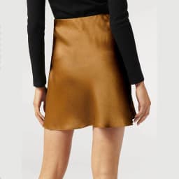 Women Fashion Acetate Short Skirts Elegant High Waist Evening Party Satin Skirts Female 2026 Summer Casual Champagne Mini Skirt