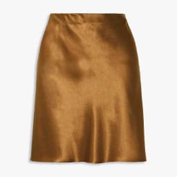 Women Fashion Acetate Short Skirts Elegant High Waist Evening Party Satin Skirts Female 2026 Summer Casual Champagne Mini Skirt