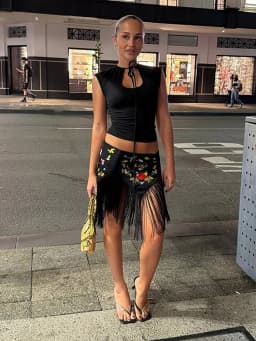 Chic Embroidery Fringed Women's Skirts Fashion Flower Irregular Mini Skirt 2026 Summer Chic Female Vacation Holiday Streetwear