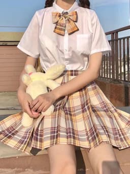 JMPRS Plaid Women Pleated Skirt Bow Knot Summer High Waist Preppy Girls Dance Mini Skirt Cute A Line Harajuku Sexy Japan Faldas