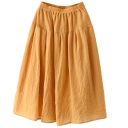 Johnature Women Vintage Cotton Linen Skirts Elastic Waist Solid Color Loose Casual Cloths 2025 Summer New Patchwork Skirts