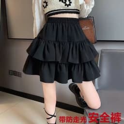 2025 New Summer Women Skirt Fashion Pleated A-line Skirt Solid Color High-waisted Skirt Thin Versatile Mini Skirt Female