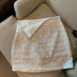 French silver-gray sequined skirt female spring and autumn new temperament hip skirt spice girl anti-exposure A-line skirt
