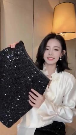 French silver-gray sequined skirt female spring and autumn new temperament hip skirt spice girl anti-exposure A-line skirt