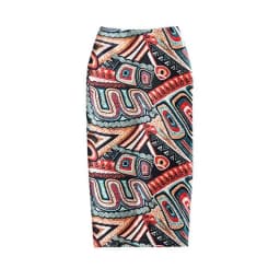Streetwear Blue Skirt Ladies Spring Clothes Women's High Waist Harajuku Korean Style Vintage Print Skirt for Women Faldas Cortas