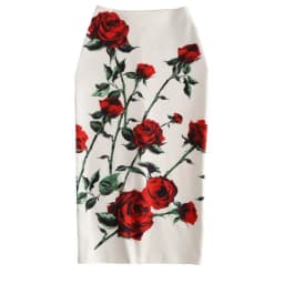 Streetwear Blue Skirt Ladies Spring Clothes Women's High Waist Harajuku Korean Style Vintage Print Skirt for Women Faldas Cortas