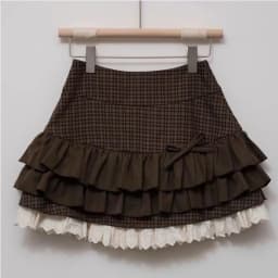 Japanese Sweet Lolita Tiered Mini Skirt Gingham Bow Lace Trim Blue Beige Harajuku Subculture Sweet Kawaii Party Outfit Sweetwear