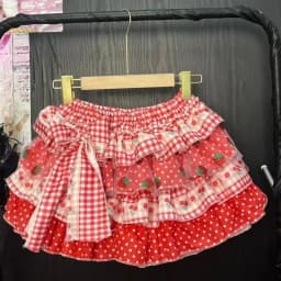 Japanese Sweet Lolita Print Mini Skirt Women Kawaii Colorful Splicing Design Polka Dot Short Skirt Y2K Cute Bow Puffy Cake Skirt
