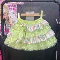 Japanese Sweet Lolita Print Mini Skirt Women Kawaii Colorful Splicing Design Polka Dot Short Skirt Y2K Cute Bow Puffy Cake Skirt