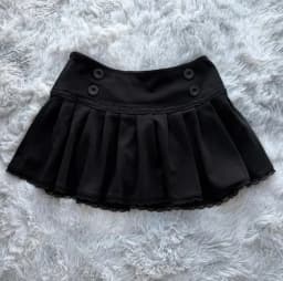 Y2K Coquette Brown Plaid Ruffle Mini Skirt Women Lace Layered Bow High Waist Micro Skort Streetwear Gothic Trend Lower Garment